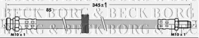 BORG & BECK bbh6988 -  Тормозной шланг